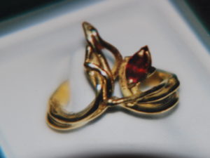 Anello in bronzo con rubino €. 96,00