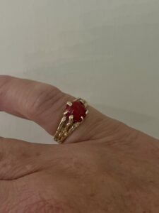 A Corallo in argento con bagno in oro